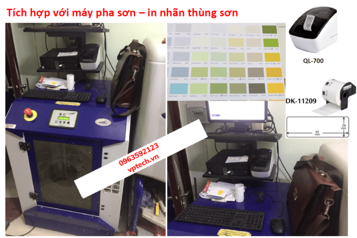 Máy in nhãn BROTHER QL-820NWB