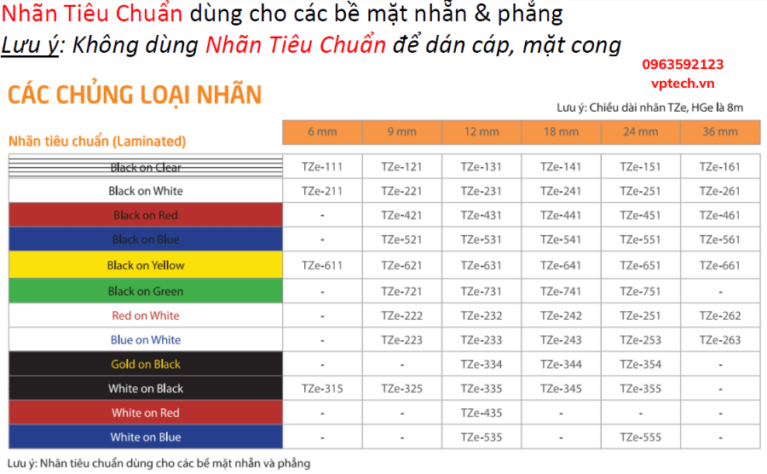 Nhãn in BROTHER TZE-651 / Chữ đen, nền vàng khổ 24MM