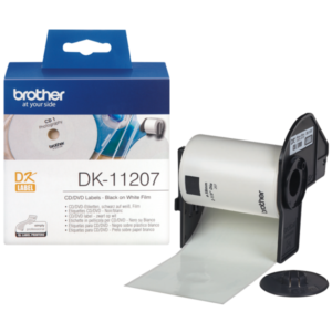 DK-11207 nhãn in cắt bế sẵn chữ đen nền trắng