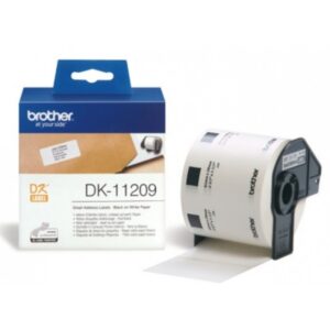 DK-11209 nhãn in cắt bế sẵn chữ đen nền trắng