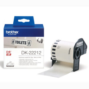 DK-22212 Nhãn in Decal dài liên tục chữ đen nền trắng