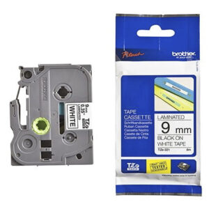 Nhãn in BROTHER TZE-221 chữ đen, nền trắng, khổ 9mm-1