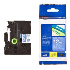 Nhãn in BROTHER TZE-535 chữ trắng, nền xanh dương, khổ 12mm-1