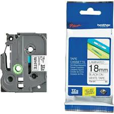 Nhãn siêu dẻo Brother TZE- FX241 / Chữ đen, nền trắng / Khổ 18MM