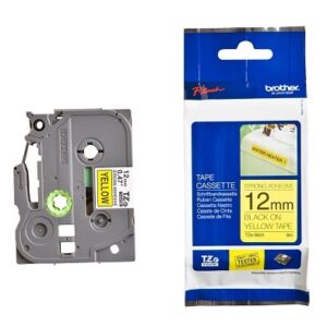 Nhãn siêu dính Brother TZE- S631 / Chữ đen, nền vàng / Khổ 12MM